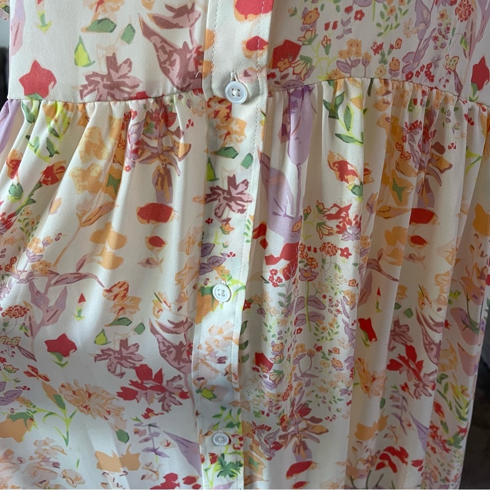 Levi’s Peach Rhiannon Floral Dress US M - Picture 5 of 7